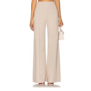 NWT Ripley Rader Ponte Wide Leg Trouser Pants Womens 4 Clay Beige Office Career